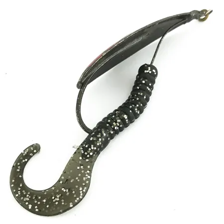 Weedless Johnson Silver Minnow Cucharilla, Negro / Rojo, 14g, #7071