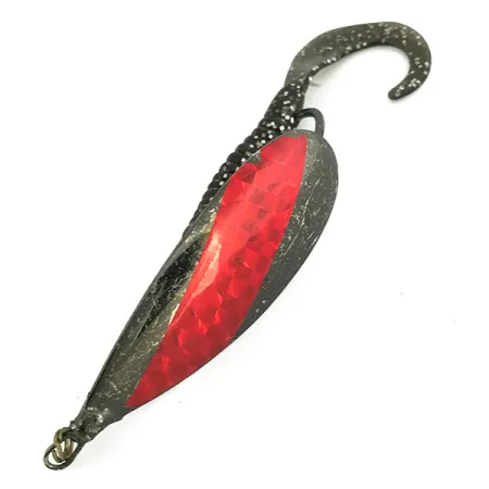 Weedless Johnson Silver Minnow Cucharilla, Negro / Rojo, 14g, #7071