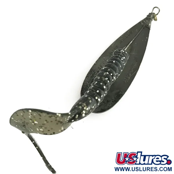 Weedless Johnson Silver Minnow Cucharilla, Negro / Rojo, 14g, #7071