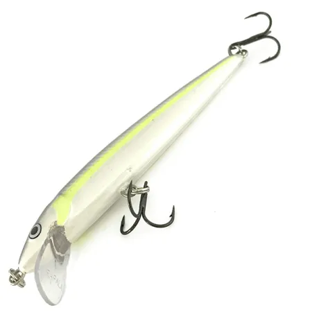 RAPALA HUSKY JERK Holo Señuelo, Plateado-Amarillo, 10g, Suspending, #7079