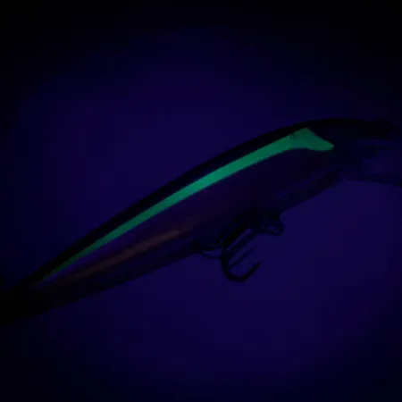 RAPALA HUSKY JERK Holo Señuelo, Plateado-Amarillo, 10g, Suspending, #7079