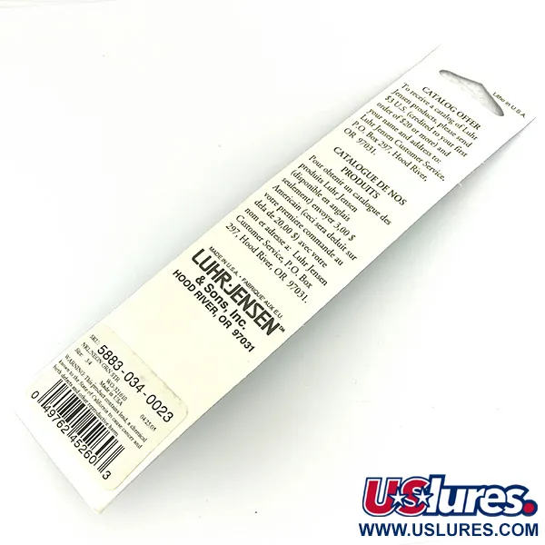 Luhr Jensen Deep Stinger Cucharilla, Plata / Verde, 21g, UV, #7085