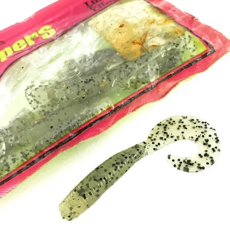 Chompers Single Tail Grub 8pcs Vinilo, Chartreuse Pepper, #7088