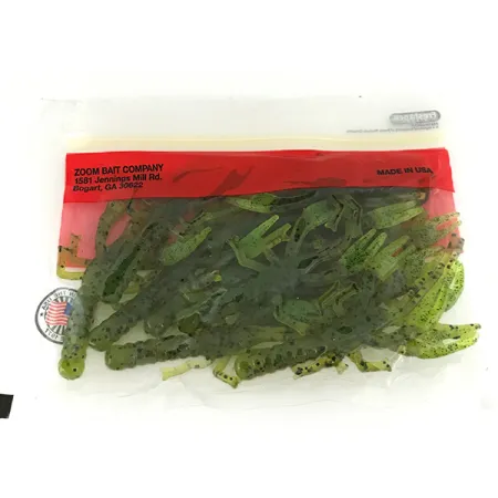 Zoom Lil Critter Craw Vinilo, Wat Seed / Chartreuse, 8cm, #7091