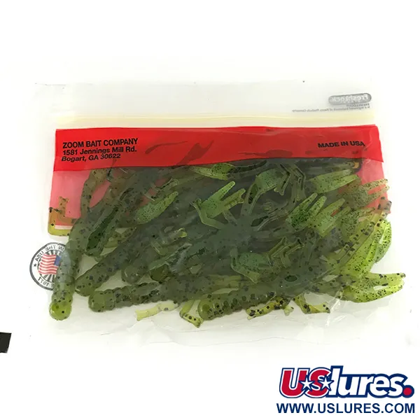 Zoom Lil Critter Craw Vinilo, Wat Seed / Chartreuse, 8cm, #7091