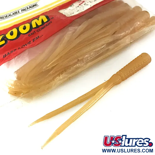 Zoom Split Tail Trailer señuelo blando, Blanco perla, 10cm, #7092