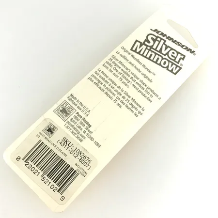 Johnson Silver Minnow Cucharilla Antialgas, Red Shad Flash, 14g, #1082676