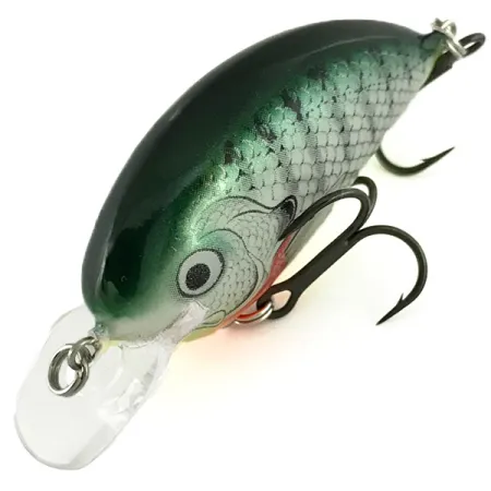 Bagley Pro Sunny B Squarebill Crankbait, Verde Plata, 8,5g, Balsa, #7107