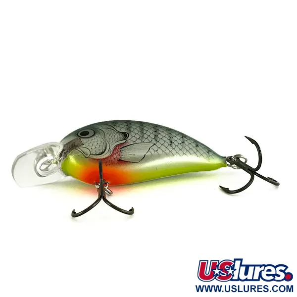 Bagley Pro Sunny B Squarebill Crankbait, Verde Plata, 8,5g, Balsa, #7107