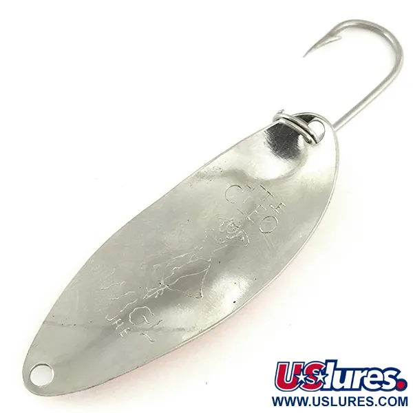 Seneca Little Cleo Glow cucharilla curricán, Blanco/Naranja/Níquel, 5g, #7120