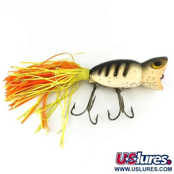 Fred Arbogast Hula Popper Señuelo Superficie, Rana, 14g, Skirt, #7126