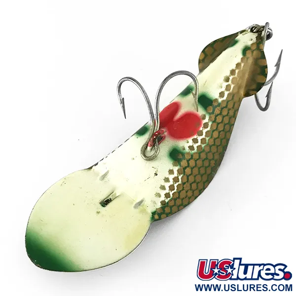 Buck Perry Spoonplug, Blanco/Verde/Rojo, 21g, Estructura, #7152