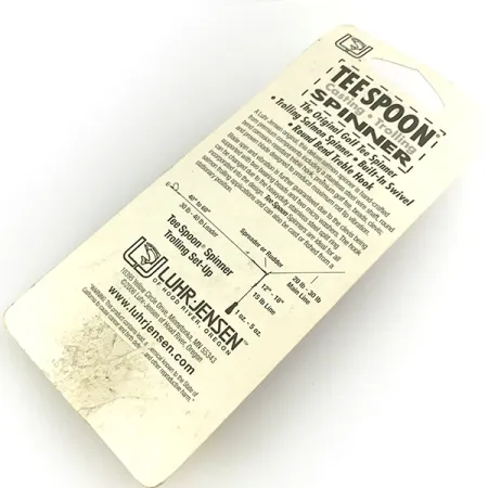 Luhr Jensen Tee Spoon 4 Cucharilla, Níquel, 10g, Diseño Golf Tee, #7154