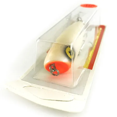 Luhr Jensen P.J.POP, Pearl / Red, 17g, Señuelo popper de madera #7158