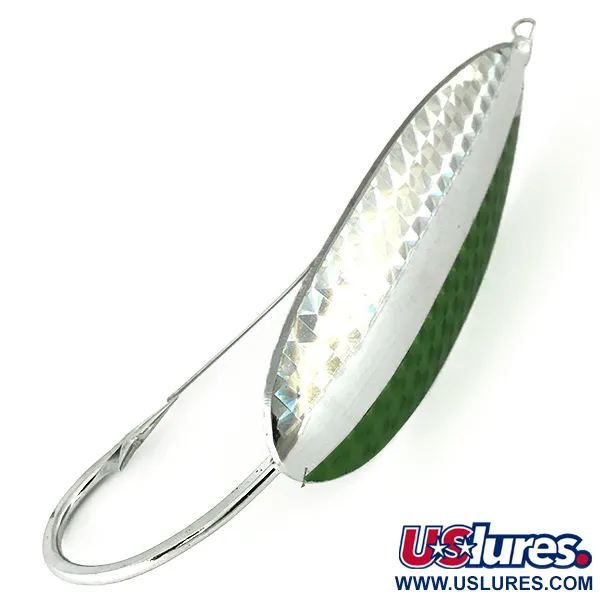Herter's Olson Minnow Cucharilla Antialgas, Níquel/Verde, 31g, #7160