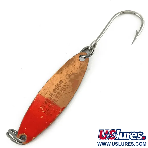 Luhr Jensen Needlefish 1 UV, 2g, Cobre / Rojo UV Glow, Cucharilla de curricán #7185