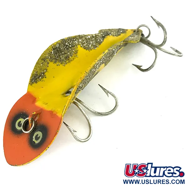 Buck Perry Spoonplug Cucharilla, Amarillo / Rojo, 10g, Control Profundidad, #7200