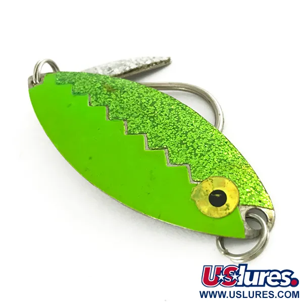 Flashy Fish Lures Flashy Fish Cucharilla Curricán, Verde/Níquel, 6g, #7201