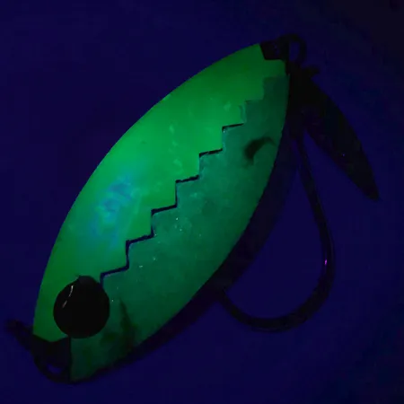 Flashy Fish Lures Flashy Fish Cucharilla Curricán, Verde/Níquel, 6g, #7201