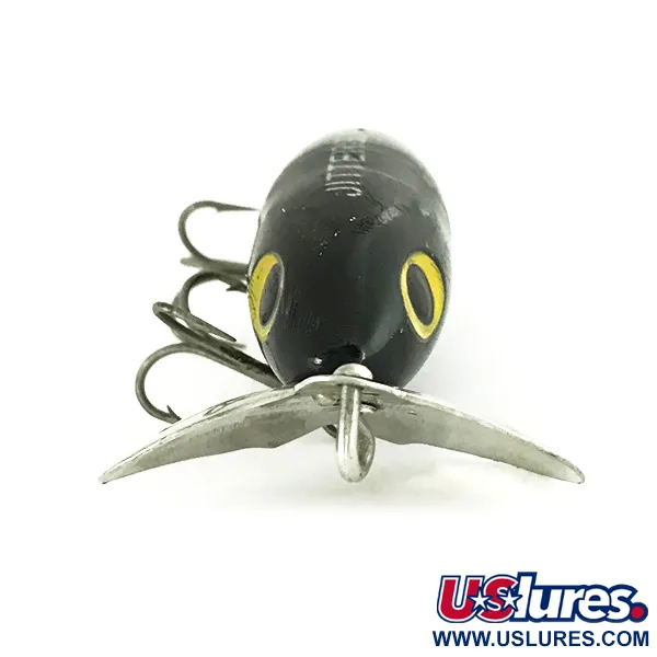 Fred Arbogast Jitterbug Señuelo Superficie, Negro, 10g, Vintage, #7214