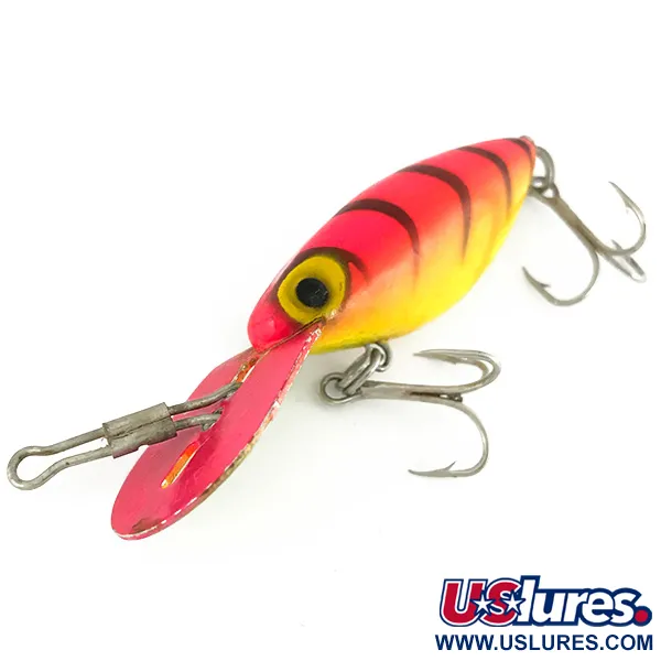 Storm Hot'N Tot Thin Fin UV Señuelo, Hot Tiger, 6.5g, Babero Metal, #7216