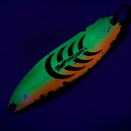 Mepps Syclops 1 UV Cucharilla Ondulante, Fire Tiger, 12g, UV, #7230