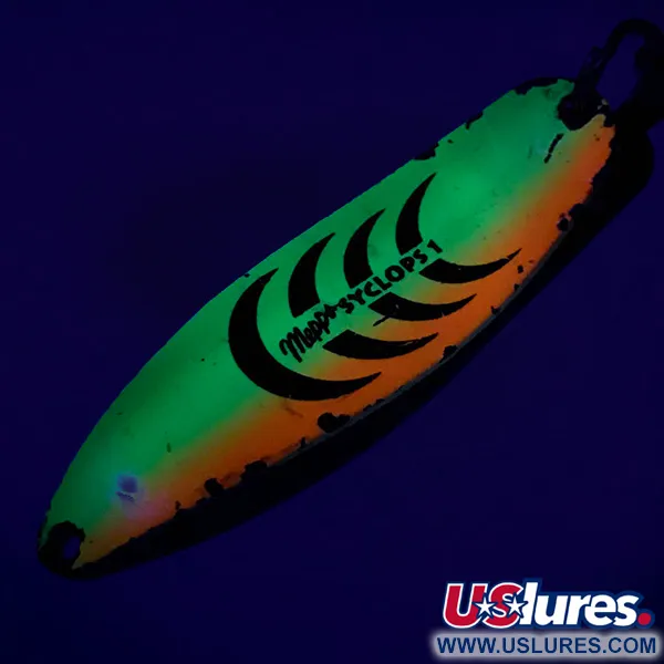 Mepps Syclops 1 UV Cucharilla Ondulante, Fire Tiger, 12g, UV, #7230