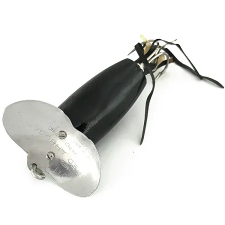 Fred Arbogast Jitterbug Weedless, Negro, 8.5g, anti-enganche, #7275