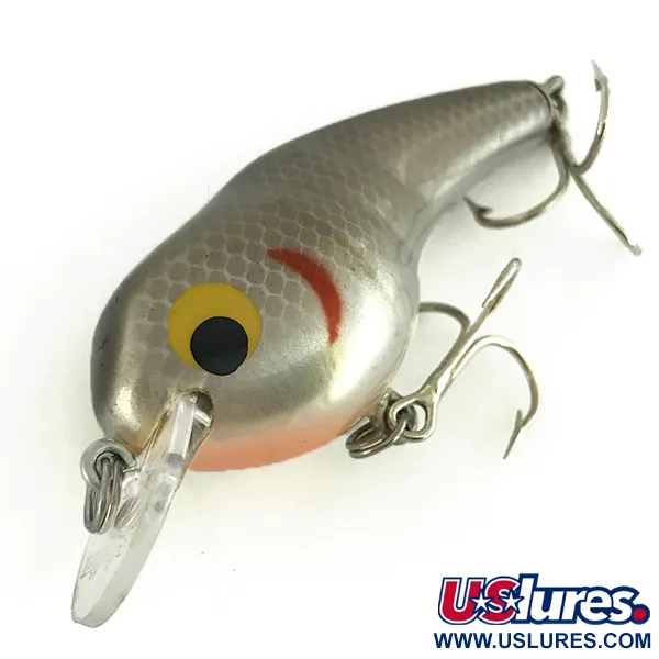 Bagley ET2 Crankbait, Plata, 9,5g, Madera de Balsa, #7278