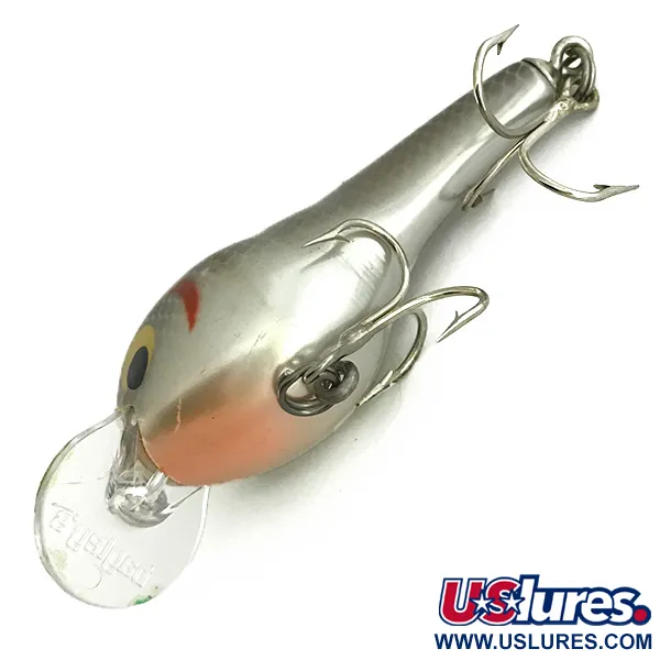 Bagley ET2 Crankbait, Plata, 9,5g, Madera de Balsa, #7278