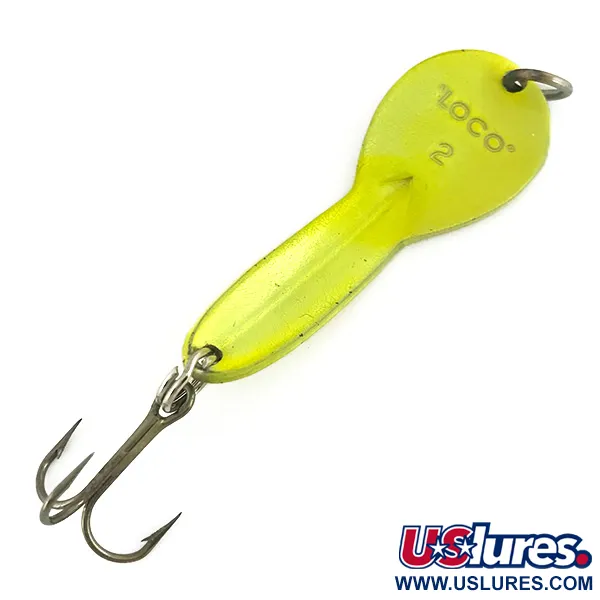 Loco 2 Glen Evans Cucharilla, Amarillo UV, 7g, Acabado UV, #7300