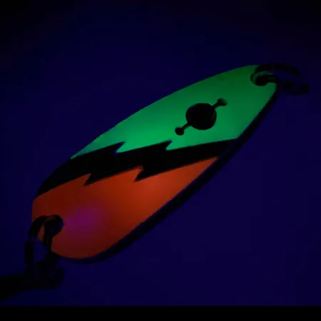 Red Eye Lures Red Eye Evil Eye Cuchara, Amarillo/Naranja/Níquel, #7319