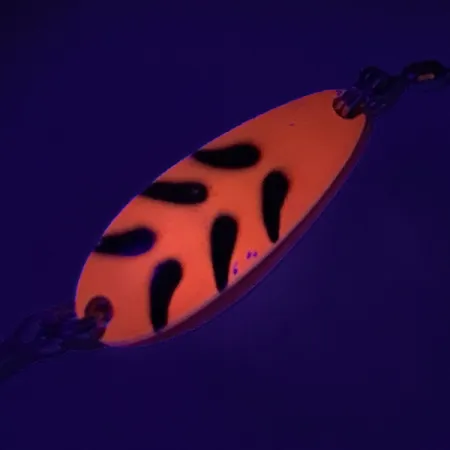 Luhr Jensen Krocodile UV Cucharilla, Fluorescent Orange / Black, 9g, #7341
