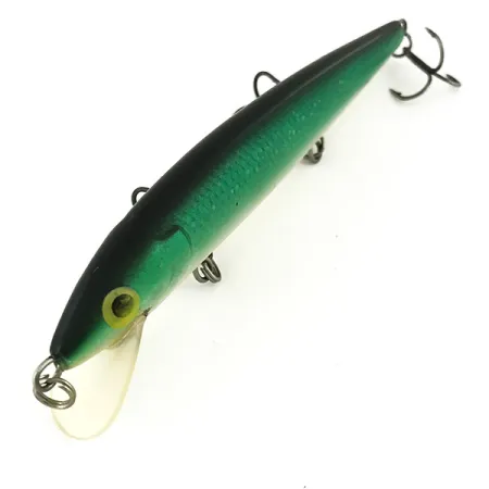 Rapala Husky Jerk 12 Señuelo, Verde/Oro, 13g, Suspendido, #7352
