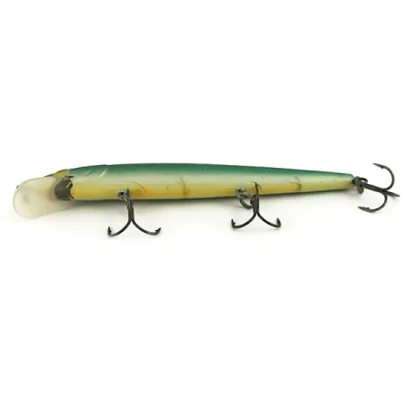 Rapala Husky Jerk 12 Señuelo, Verde/Oro, 13g, Suspendido, #7352
