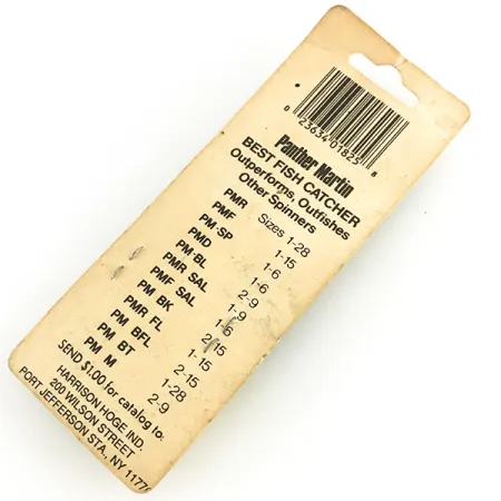 Panther Martin 9 Cucharilla, Plata, 11g, Eje Pasante, #7356