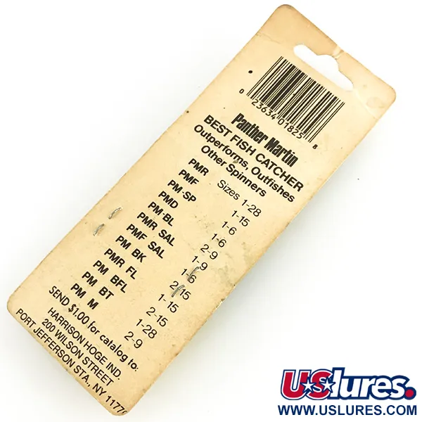 Panther Martin 9 Cucharilla, Plata, 11g, Eje Pasante, #7356