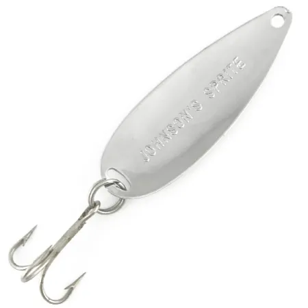 Johnson Sprite Cucharilla, Níquel / Rojo, 10g, Vintage USA, #7361