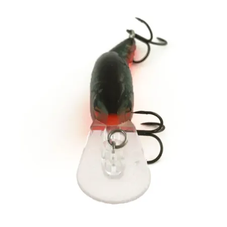 Rebel WEE-CRAWFISH Crankbait, Plata/Negro, 6g, Diseño cangrejo, #7387