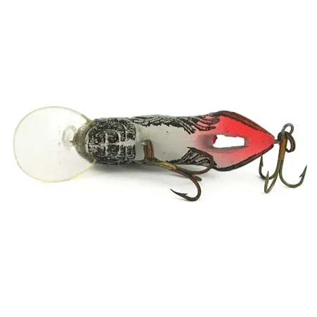Rebel WEE-CRAWFISH Crankbait, Plata/Negro, 6g, Diseño cangrejo, #7387