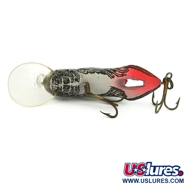 Rebel WEE-CRAWFISH Crankbait, Plata/Negro, 6g, Diseño cangrejo, #7387