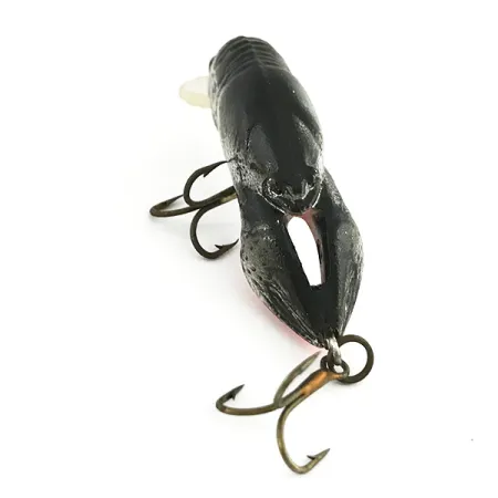 Rebel WEE-CRAWFISH Crankbait, Plata/Negro, 6g, Diseño cangrejo, #7387