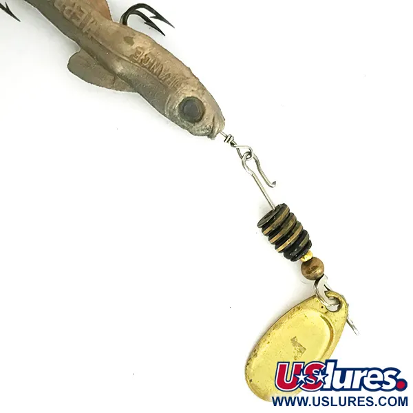 Mepps Comet Mino 1 Cucharilla, Oro, 4,5g, Anzuelo intercambiable, #7394