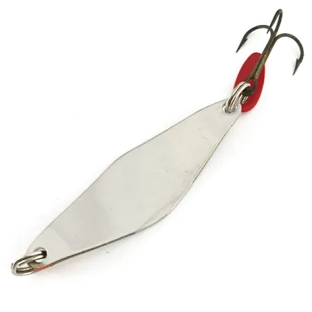 Bay de Noc Do-Jigger Cucharilla, Níquel / Rojo, 10g, Detalle UV, #7397