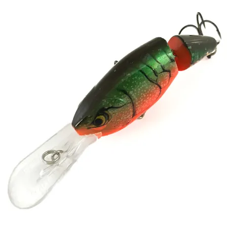 Rapala Jointed Shad Rap JSR07 Señuelo, Verde/Naranja, 12g, #7401