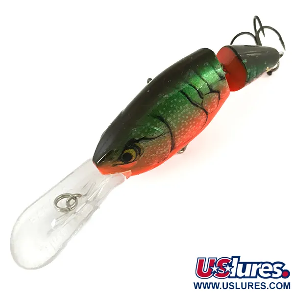 Rapala Jointed Shad Rap JSR07 Señuelo, Verde/Naranja, 12g, #7401