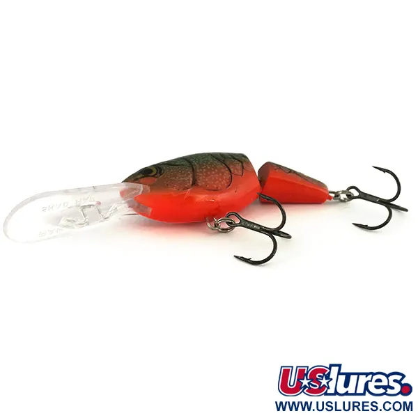 Rapala Jointed Shad Rap JSR07 Señuelo, Verde/Naranja, 12g, #7401