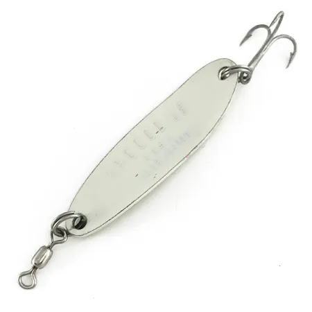 Luhr Jensen Krocodile Die #3 Glow Cucharilla, Blanco/Verde, 14g, #7410