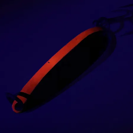 Luhr Jensen Krocodile Die #4 UV Cucharilla, Níquel / Rojo, 19g, UV, #7411