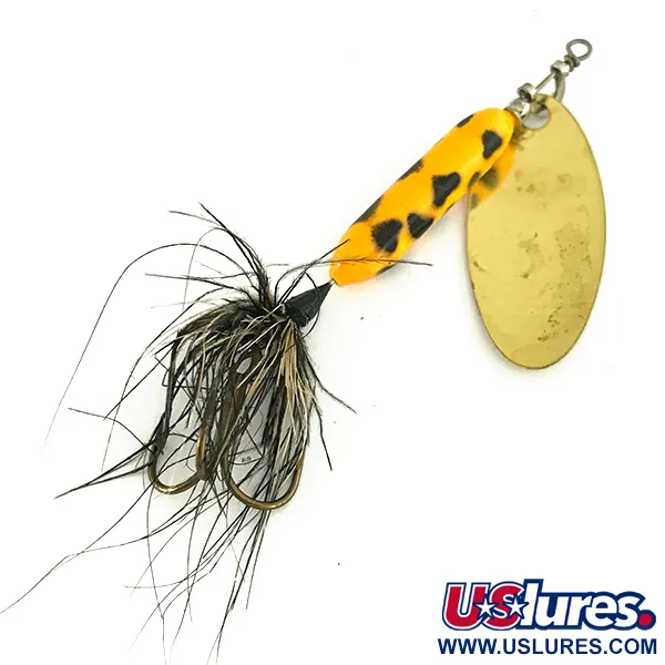 Worden’s Original Rooster Tail 3 Cucharilla, Oro, 6g, Plumas, #7412